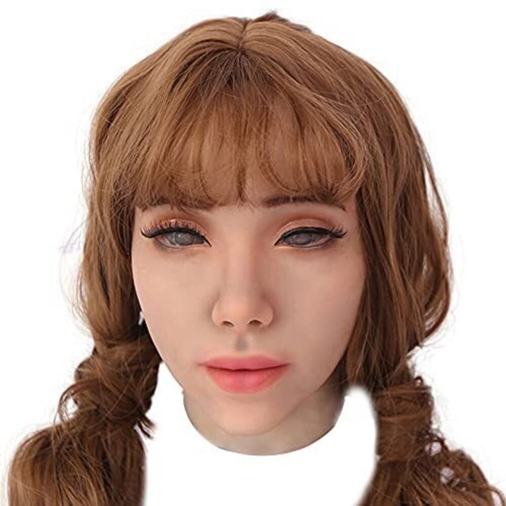 5660 Silicone Head Mask with Makeup for Cosplay Crossdressers Silicone Mask